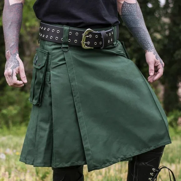 Verillas Kilts Verillas Lifestyle Army Green Versatile Cargo
